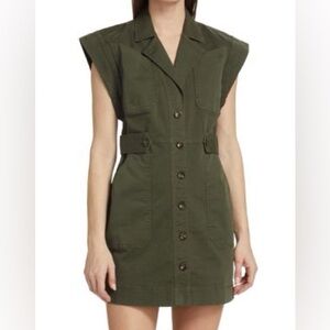 Veronica Beard Olive Mini Dress